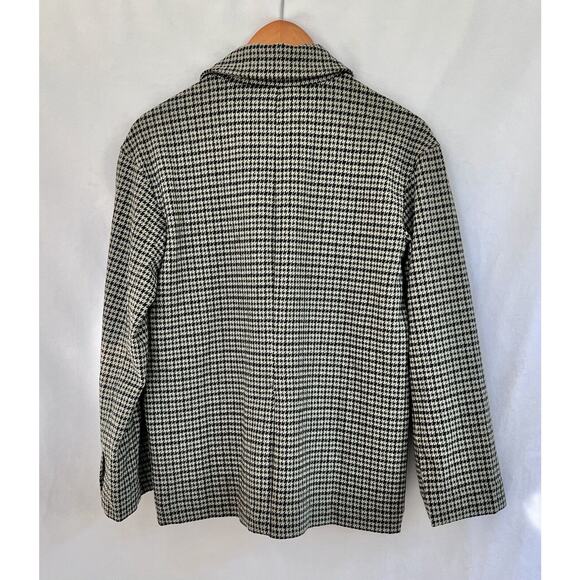 NWT Madewell Oversized Knit Blazer in Houndstooth XXS Black Gray Soft Jacket - Picture 3 of 10